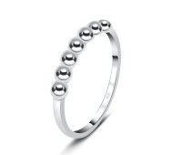 Dot Style Silver Ring NSR-3249